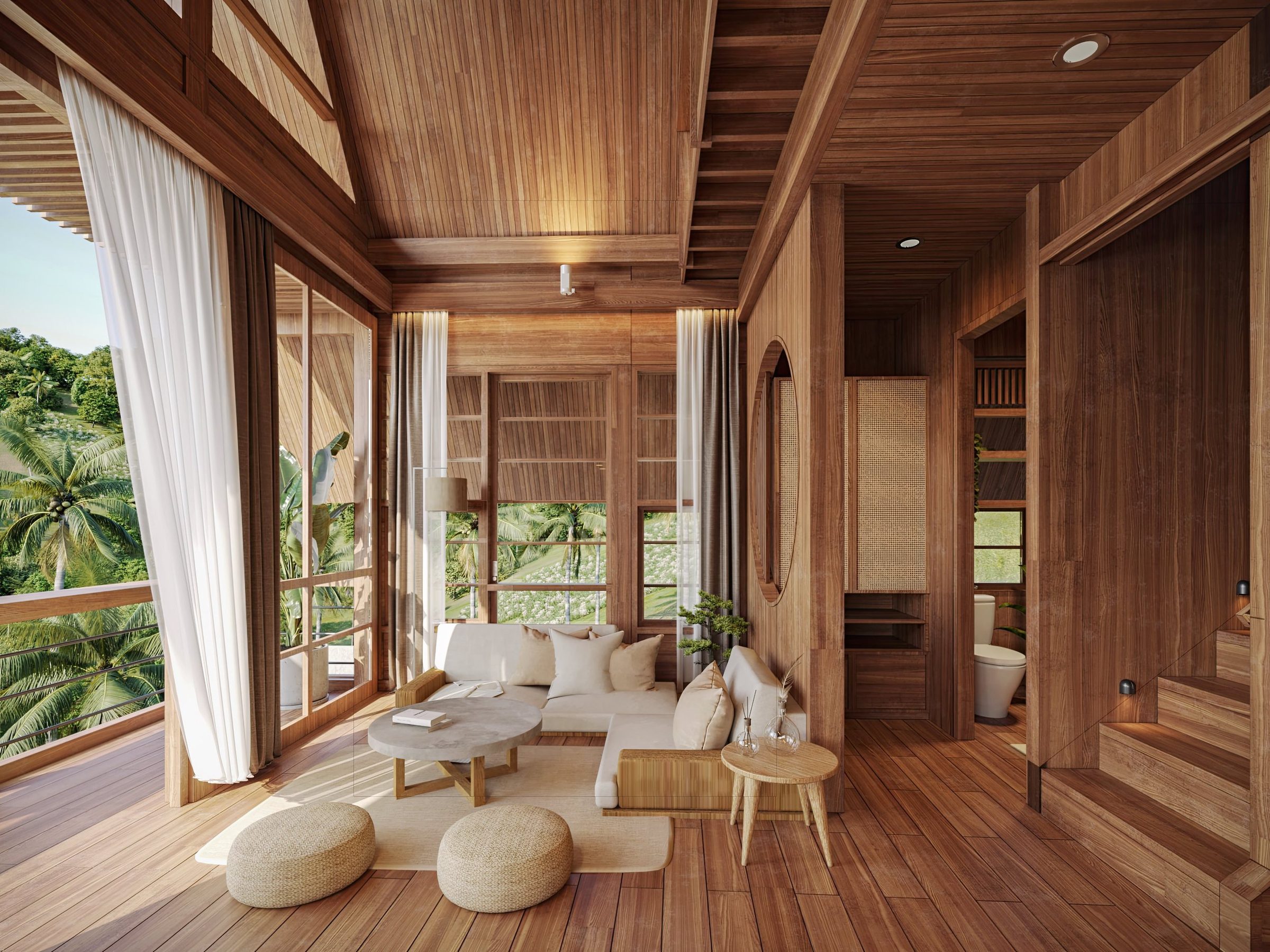 Bolon Lofts — contemporary 1BR loft inspired by traditional Sumatran Bolon houses